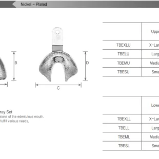 Impression Tray  Impression Tray Edentulous<br>(Nickel) 1 ~blog/2025/3/24/edentuloes_nickel