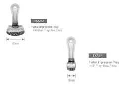 Impression Tray  Rotating Partial TrayStainless Steel